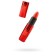 Black & red toyfa “lipstick”, silicone, red, 9 cm