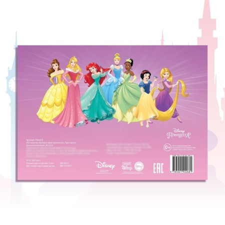 250 stickers “Choose your princess”, 17 × 24 cm, 12 pp., Princesses-4