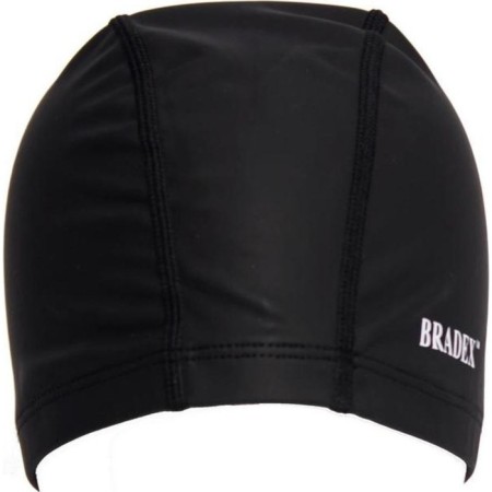 Bradex swimming cap, textile coated, black-1
