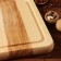 Menzhitsa is wooden, with a cutting board and a saucer, 25x25 cm, an array of ash