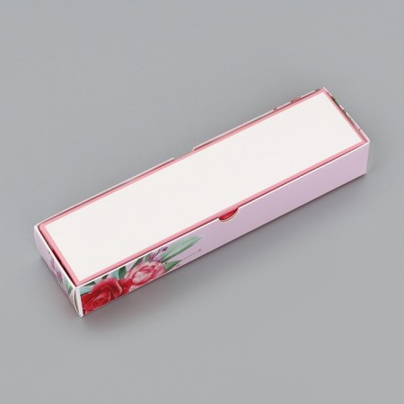 Box for 5 sweets with a shell, with a window "Flower", 21 x 5 x 3.3 cm. Confectionery packaging-4