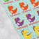 Dinosauricated paper stickers, 10.5 × 18 cm