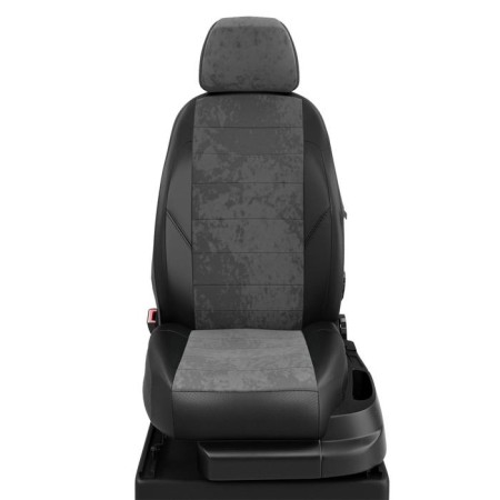 Autorekhls for Nissan Murano 3 since 2014-2022, jeep, ecokozha, alcantara, dark gray color, black