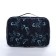 Cosmetic bag with lightning, black/blue color