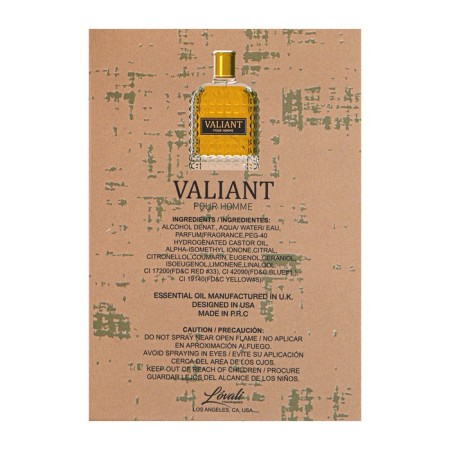 Men's toilet water Valiant (based on Valentino Uomo), 100 ml-4