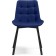 SHELS on a metal frame Chelsea Metal/velor, black/blue 50x60x80 cm