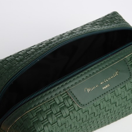 Lightning cosmetic bag, green color-2