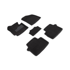 3D mats for Kia Soul II, 2014-2018, black, kit