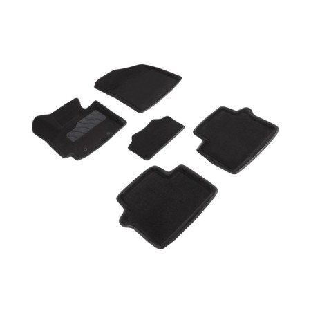 3D mats for Kia Soul II, 2014-2018, black, kit