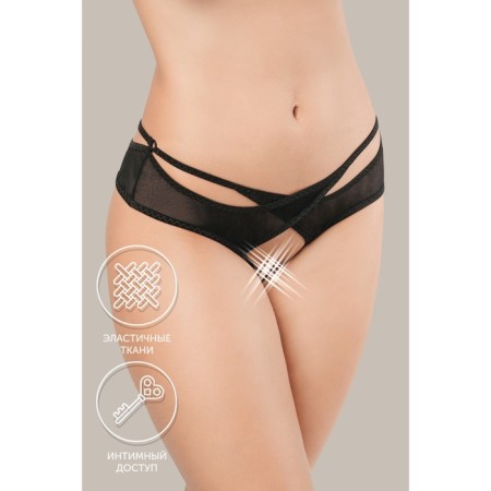 Erotic panties Waname Lust, Black color, size 42-44