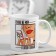 Sublimation mug "Tanya" Girl with a mirror, 320 ml, with application