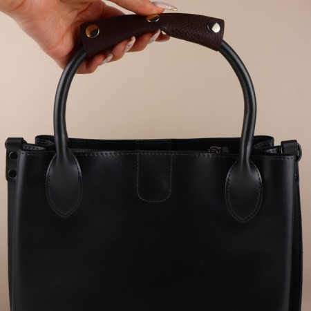 Linings on the handle for a bag, on the buttons, 13 × 9 cm, 2 pcs, the color is dark brown-4