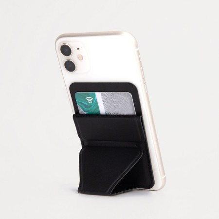 Cartholder on the phone, black color