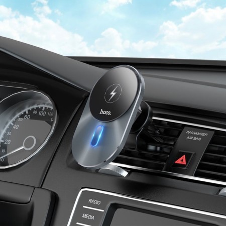 A car holder with fast charging Hoco Ca91, 15 watts, gray-6