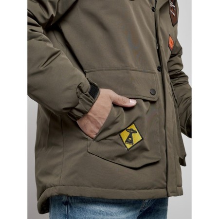 Male jacket, size 56, khaki color-11