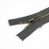 Metal zipper, No. 5, non -proceeding, automatic lock, 18 cm, gray/antique color