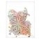 Latex ball 18 "Multi -colored butterflies", white, with stickers