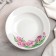 Deep plate "Pink Tulips", 225 ml, d = 20 cm, white, porcelain