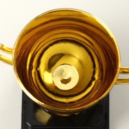 013V Cup, award figure, gold, plastic stand, 18.5 x 11.5 x 8 cm.-5