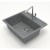 Kitchen is a kitchen from Zett Lab stone. 9/q8, 570x505x200 mm, matte, cut, dark gray