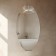 Mirror, wall, "oval", 40x70 cm