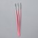 A set of silicone brushes for building and design of nails, 3 pcs, 18 cm, pink color