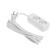 Extension cord Standard 2 nests, 3m, 3x1.0mm², s/s, white rexant