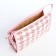 Cosmetic bag with lightning, white/pink color