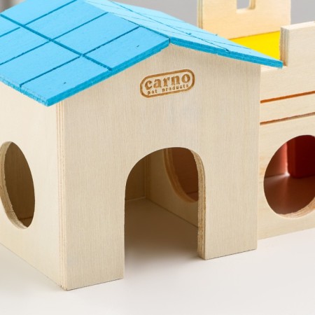 House for rodents with ladder, wood 24.2 x 10 x 10 cm-4