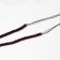 Beads on threads ball No. 2 faceted “spinel”, purple color, 38 cm