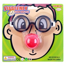 Clown System, 2 items: glasses, nose