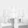 A set of glass glasses for champagne Extra, 210 ml, 6 pcs