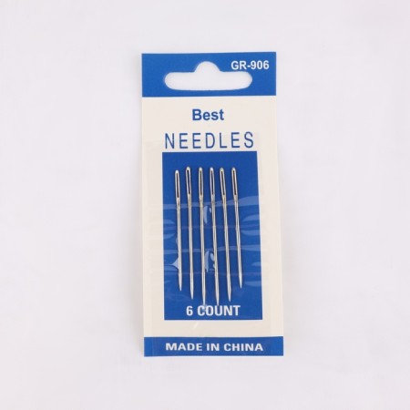 Sewing needles for tapestry, d = 1.1 mm, 4.3 - 4.8 cm, with a golden ear, 6 pcs-2