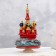 Musical souvenir "Temple", winter, red background, manual painting