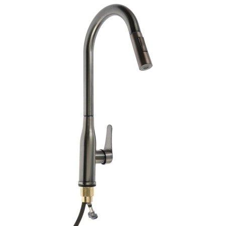 Zein Z3780 kitchen mixer, single -leaf, exhaust surplus, 2 modes, graphite-5