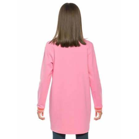 Sweatshirt for girls, height 134 cm, pink color-3