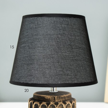HELP LAM 32166/1 E14 40W Black with a golden patina 20x20x28 cm Risalux-8