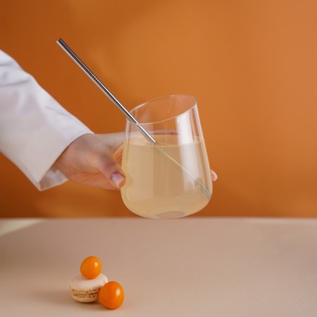 Набор металлических трубочек Straws, 6 шт, 21 см, сталь 304-6
