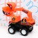 Excavator plastic 23x16cm