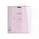Notebook of 12 sheets in the Erichkrause Coverpro Pastel cage, pink, with a plastic cover, offset block, whiteness 100%