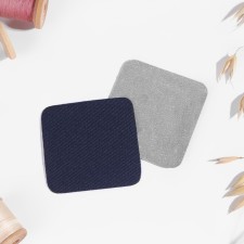 Clothes for clothing, 5.5 × 5.5 cm, heat-miles, steam, dark blue color