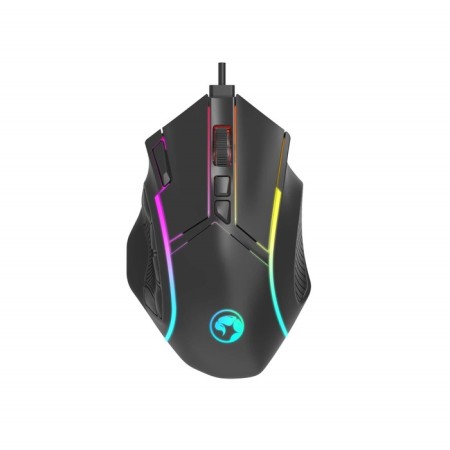 MARVO M653 mouse, game, wired, optical, RGB, 12800 dpi, USB, 1.6 m, black-1
