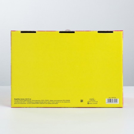 Box - Penal, Gift packaging, “Bright Birthday”, 22 x 15 x 10 cm-2
