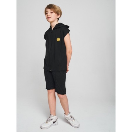 Sports suit for a boy, height 170 cm, dark blue color-3