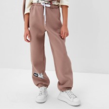 Pants for the girl Minaku: Crush, dark pink color, height 128 cm