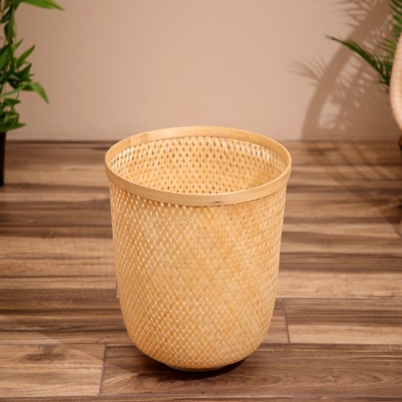 Wicker basket, from bamboo 35x35x43 cm-1