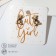 Earrings Metal "Mishutka", color black gold