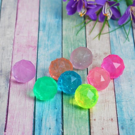 Rubber ball "Crystal", 2.5 cm, mix color
