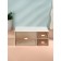BASIC organizer for storage, multi -level, 3 sections, 22.9 × 17.5 × 10 cm, white/transparent color