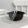 A set of plastic disposable containers, 550 ml, 12.6 × 12.6 × 6 cm, 5 pcs, black color
